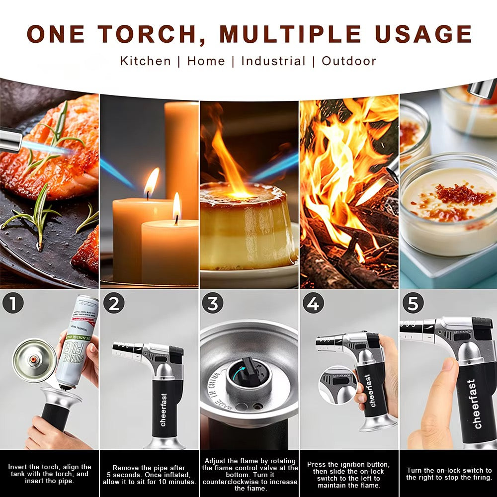 Luxury Cocktail & Whiskey Smoker Kit with Torch – 6-Piece Drink Infuser Gift Set