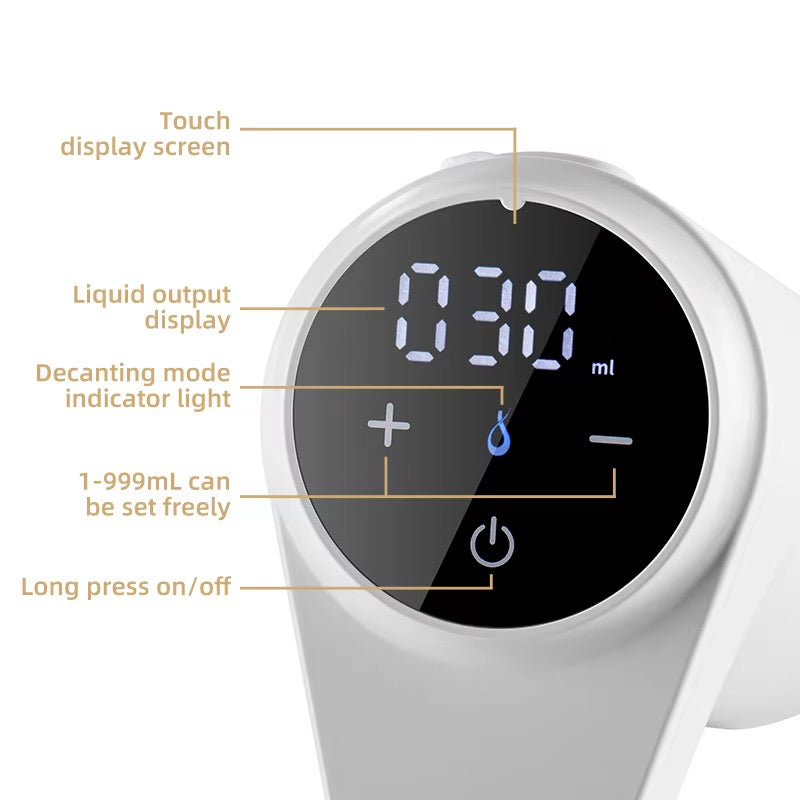 Smart Touch Electric Wine Aerator & Precision Dispenser